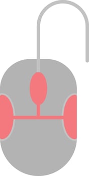 Mouse Flat Light Icon vector