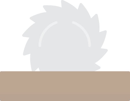 Circular Saw Flat Light Icon vector