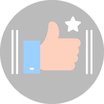 Like Flat Light Icon vector