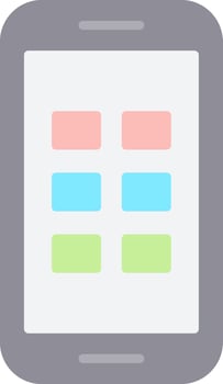 Phone Flat Light Icon vector