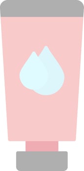 Body Lotion Flat Light Icon vector