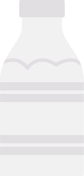 Milk Bottle Flat Light Icon vector