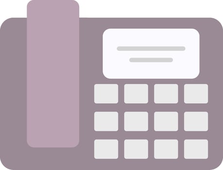 Telephone Flat Light Icon vector