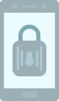 Lock Flat Light Icon vector