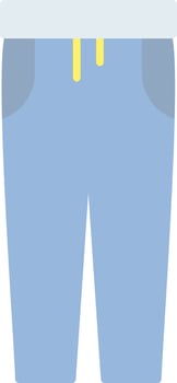 Trousers Flat Light Icon vector
