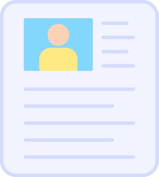 Portfolio Flat Light Icon vector