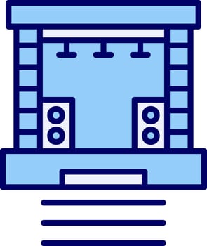 Stage Vector Icon