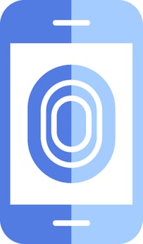Unlocked Fingerprint Vector Icon