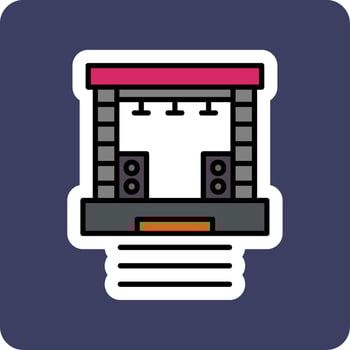 Stage Vector Icon