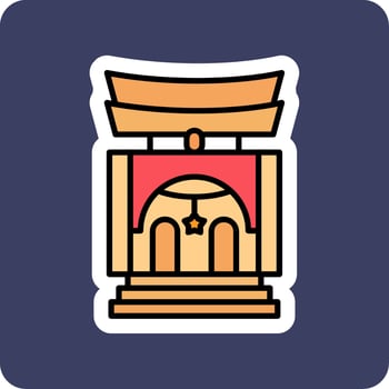 Shrine Vector Icon