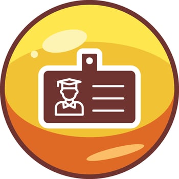 Student Id Card Vector Icon