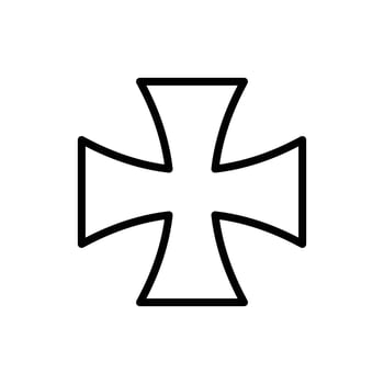 cross icon vector design template in white background