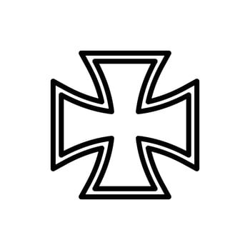 cross icon vector design template in white background