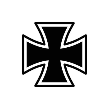 cross icon vector design template in white background