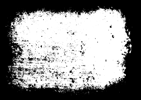 Grunge border texture background. Abstract frame overlay. PNG graphic illustration with transparent background.