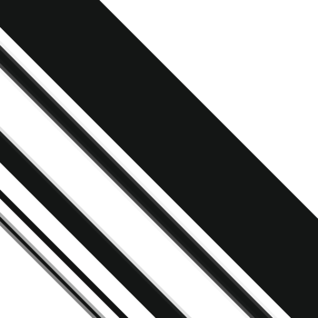 Black and white striped abstract background overlay. Motion effect. PNG graphic illustration with transparent background.