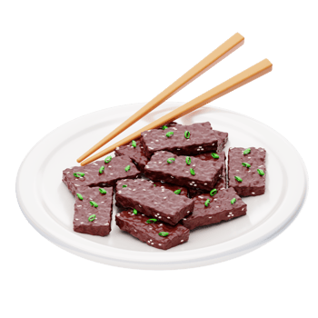 bulgogi 3d icon. Traditional korean food bulgogi bbq steak grilled png