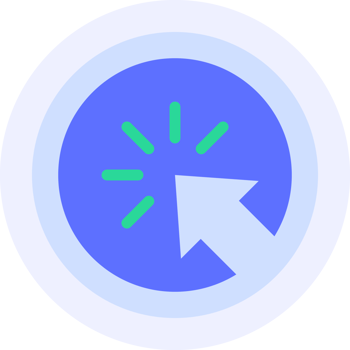 click cursor pointer modern icon illustration png