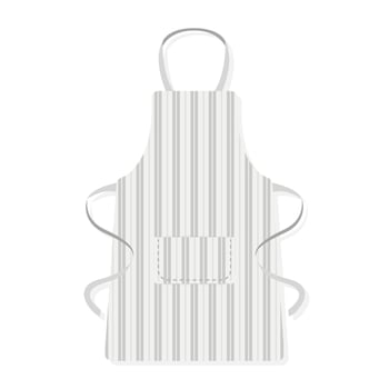 Strip pattern kitchen apron cartoon illustration vector