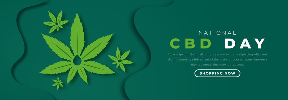 National CBD Day Paper cut style Vector Design Illustration for Background, Poster, Banner, Advertising, Greeting Card