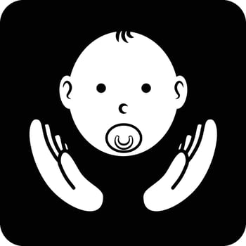 Pediatrics icon for hospitals or medical use vector
