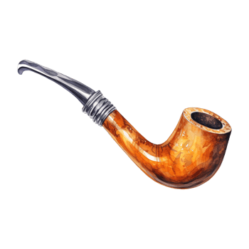 AI generated Smoking Pipe Illustration png