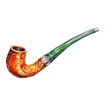 AI generated Smoking Pipe Illustration png