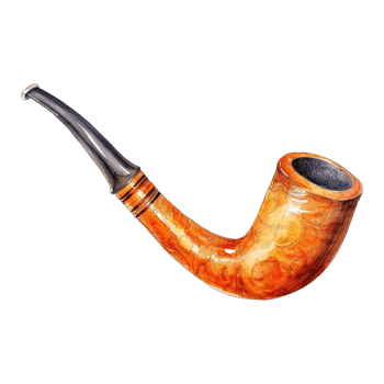 AI generated Smoking Pipe Illustration png