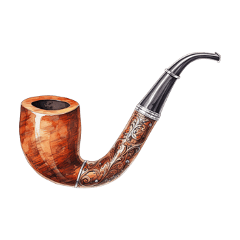 AI generated Smoking Pipe Illustration png