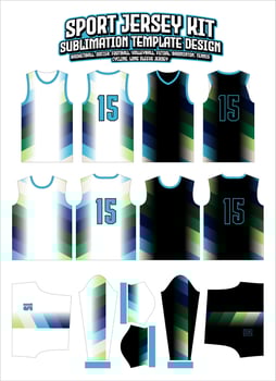 colorful chevron Jersey Apparel Sports Wear Sublimation pattern vector
