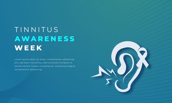 Tinnitus Awareness Week Paper cut style Vector Design Illustration for Background, Poster, Banner, Advertising, Greeting Card