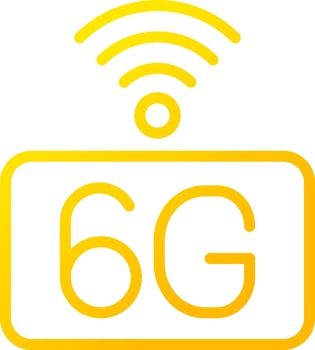 6G Network Creative Icon Design vector