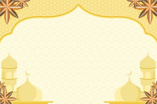 Islamic Background Banner with Floral Mosque Ornament vector