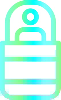 Sleeping Bag Creative Icon Design vector