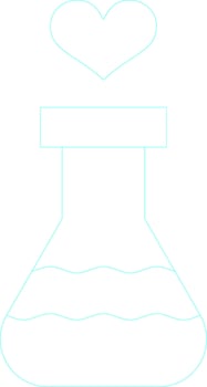 Test Tube Creative Icon Design vector