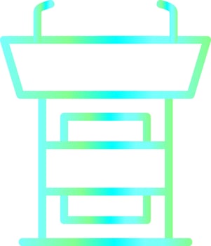 Line Blue Green Gradient Design vector