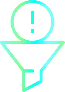 Filtering Creative Icon Design vector