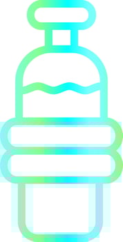 Water Bottle Creative Icon Design vector