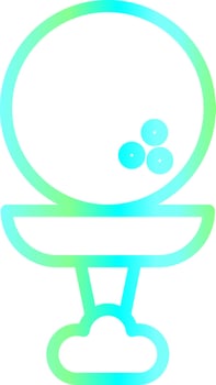 Golf Ball Creative Icon Design vector