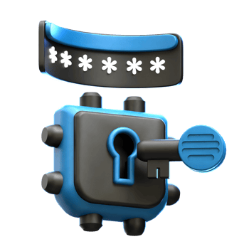 password lock 3d icon png