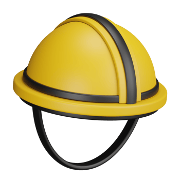 Safety helmet 3d icon png