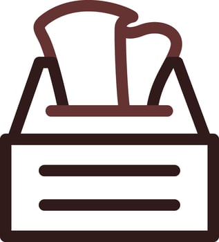 Tissue Box Creative Icon Design vector