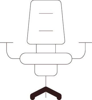 Desk Chair Creative Icon Design vector