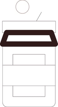 Line Two Color Design vector