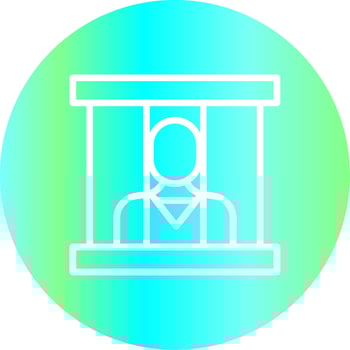 Prisoner Creative Icon Design vector