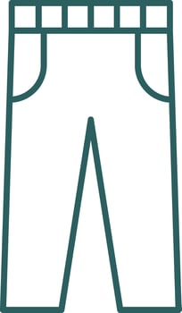Trousers Line Gradient Icon vector