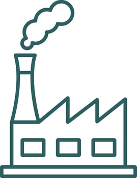 Power Plant Line Gradient Icon vector