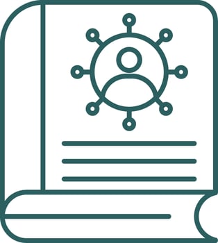 Book Line Gradient Icon vector
