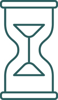Hourglass Line Gradient Icon vector