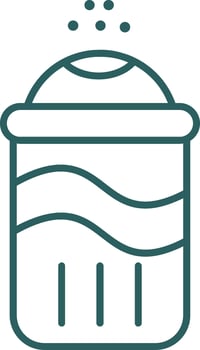 Salt Line Gradient Icon vector